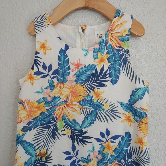 Baby Gap Floral Tropical Dress Size 5 - Picture 2 of 8